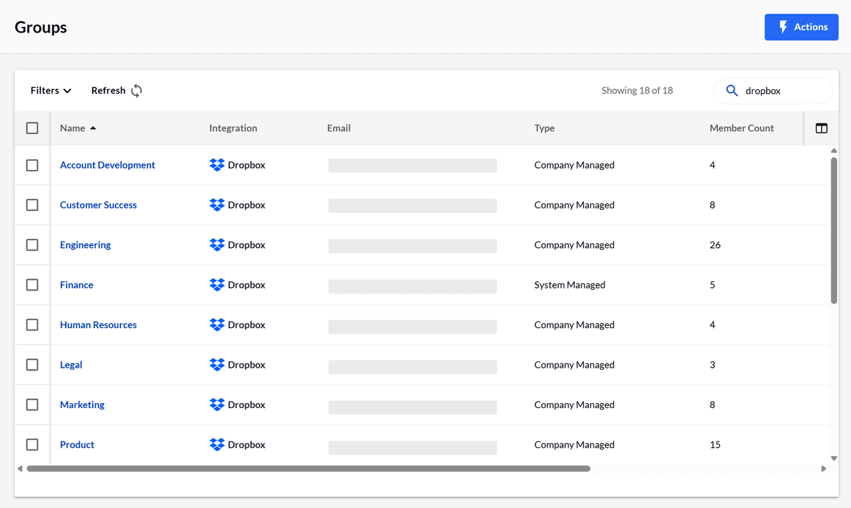 BetterCloud's User Automation Module: User groups for Dropbox